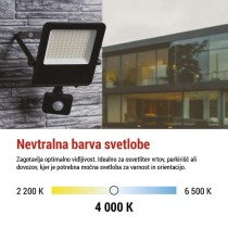 LED reflektor VISIO s senzorjem 50 W