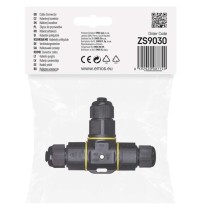 Kabelová T spojka plastová, IP68