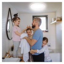 LED stropné svietidlo TIVI, B CLASS, okrúhle biele 12,5W, IP44, Teplá biela