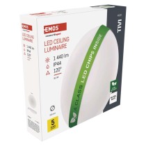 LED griestu gaismeklis TIVI, A CLASS, apaļš balts 8,6W, IP44, Neitrāli balta