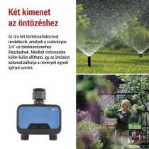 GoSmart öntöző időzítő, Bluetooth 5.0, 2 kimenet