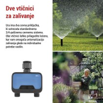 Časovnik za zalivanje GoSmart, Bluetooth 5.0, 2 izhoda