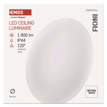 LED prisadené svietidlo FIONI, kruhové biele 18W,  IP44 neutrálna biela