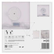 LED felületi lámpatest FLORI négyzet, fehér, 22W, semleges fehér