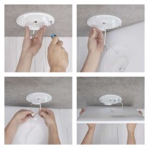 LED felületi lámpatest FLORI négyzet, fehér, 22W, semleges fehér