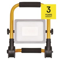 LED reflektor ILIO přenosný, 31 W, černý/žlutý, neutrální bílá
