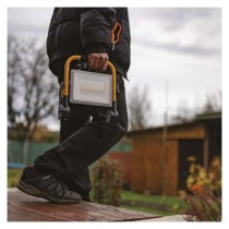 LED reflektor ILIO přenosný, 51 W, černý/žlutý, neutrální bílá