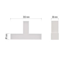 LED lineáris lámpatest ORTO TCON 12W, semleges fehér