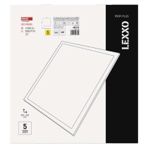 LED panel LEXXO backlit 60×60, čtvercový vestavný bílý, 30W,UGR,n.b.