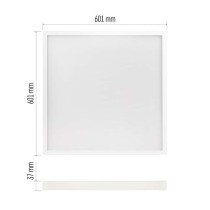 LED panel VEXXO 60×60, prisadený štvorcový biely, 33W neutrálna biela UGR
