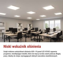 Panel LED VEXXO 60×60 33W Powiązany IP20 neutralna biel UGR