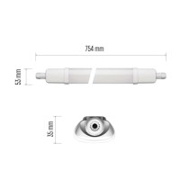 LED prachotesné svietidlo DUSTY 18W neutrálna biela, IP65
