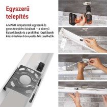 LED lineáris lámpatest MANO 20W, semleges fehér