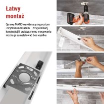 Oprawa liniowa LED MANO 20W, biała neutralna