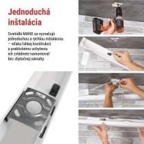 LED liniové svietidlo MANO 20W, neutrálna biela