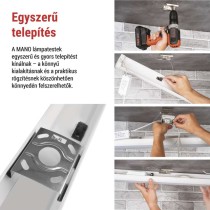 LED lineáris lámpatest MANO 40W, semleges fehér