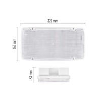 LED Nouzové svítidlo NESSI 10W 3h IP66