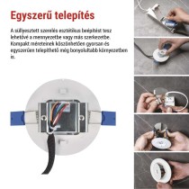 EMOS LED vészvilágító lámpatest ORSU 2W 300lm 3 óra