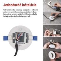 LED Núdzové svietidlo ORSU 2W 300lm 3H