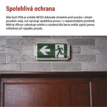 LED Nouzové svítidlo NESSI 4W 3h IP66, autotest