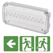 LED avārijas starpsienu gaismeklis NESSI, 4 W, 3 h, IP66