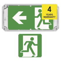 LED avārijas starpsienu gaismeklis NESSI, 4 W, 3 h, IP66