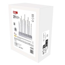 LED svietnik strieborný, 28,5 cm, 3x AA, vnútorný, teplá biela, časovač