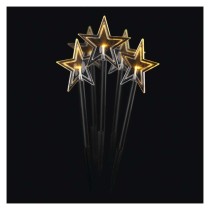 LED Ziemassv. zvaigznes laternas, 30 cm, liet. ārā un iekštelpās, silti baltas, ar taimeru