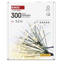 LED světelný řetěz – svítící trsy, nano, 5,2 m, vnitřní, teplá bílá, časovač