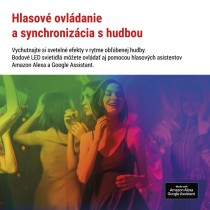 GoSmart vonkajšie LED bodové svetlo, štart. sada, 4 diely, 7 W, RGBIC stmievateľné, WiFi