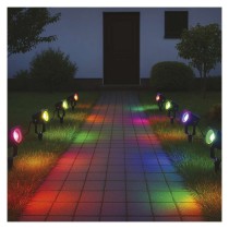 GoSmart vonkajšie LED bodové svetlo, štart. sada, 4 diely, 7 W, RGBIC stmievateľné, WiFi