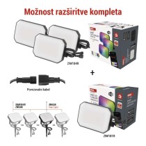 GoSmart zunanji LED reflektor, razširitev, 1 kos, 4 W, RGBIC zatemnilnik, WiFi