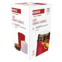 LED Grablicht rot, 2x C, Außen und Innen, warmweiss, Sensor