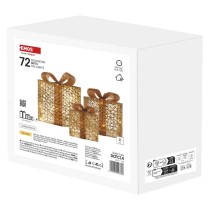 LED darčeky, 3 veľkosti, vnútorné, teplá biela