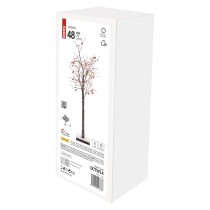 LED világító karácsonyfa gömbökkel, 120 cm, kültéri és beltéri, meleg fehér, időzítő