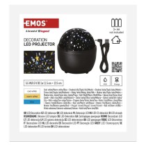 LED dekoratívny projektor – hviezdy, 3x AA, vnút.