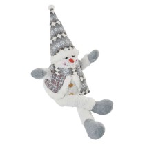 LED Weihnachts-Schneemann sitzend, 31 cm, 3x AA, Innen, warmweiss