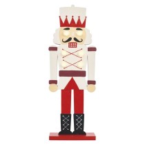 Drevený luskáčik, 29 cm, 1× CR2032, vnútorný, teplá biela