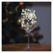 LED girlanda - perly, 1,2 m, 3x AA, vnútorné, teplá biela, časovač