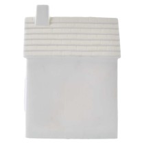 LED keramický domček, 18 cm, 1x CR2032, vnútorná, teplá biela, časovač
