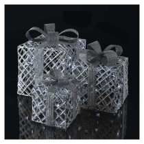 LED darčeky, 3 veľkosti, vnútorné, studená biela, časovač