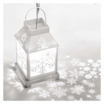 Dekoracje - 4 LED lampiony białe, zimna biel, IP44