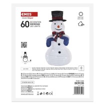 LED skladací snehuliak, 60 cm, vonk./vnút., studená biela