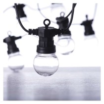 LED světelný řetěz – 10x párty žárovky, 5 m, venkovní i vnitřní, multicolor