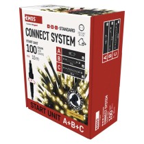 Základná sada pre spojovacie reťaze Standard, 10 m, vonkajšia, teplá biela, časovač