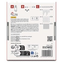 Oświetlenie łączone - zestaw zasilacz - sople 100LED 2,5m ciepła biel, timer