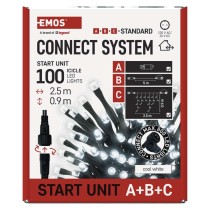 Štartovacia súprava pre spoj. reťaze Klasik – cencúle, 2,5 m, vonkajšia, studená biela, č.