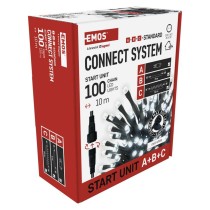 Základní sada pro spojovací řetězy Standard, 10 m, venkovní, studená bílá, časovač