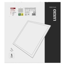 LED panel LUXXO backlit 60×60, štvorcový vstavaný biely, 22W neutrálna b. UGR