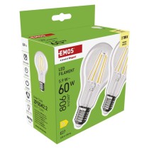 LED izzó Filament A60 / E27 / 5,9 W (60 W) / 806 lm / Meleg fehér